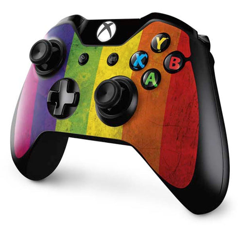 Distressed Rainbow Flag Xbox One Controller Skin