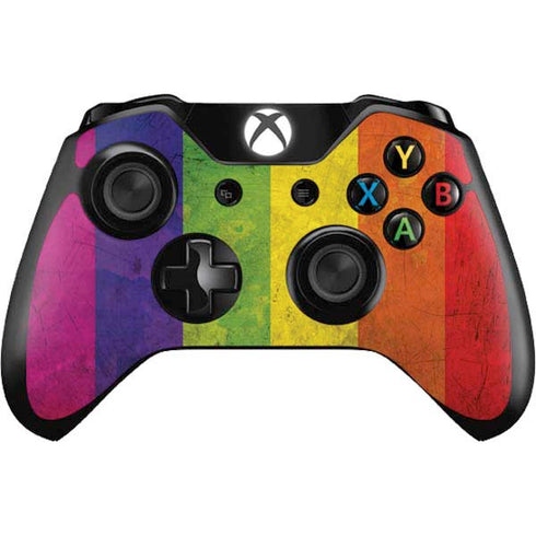 Distressed Rainbow Flag Xbox One Controller Skin