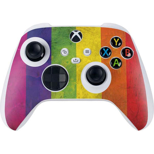 Distressed Rainbow Flag Xbox Series S Controller Skin