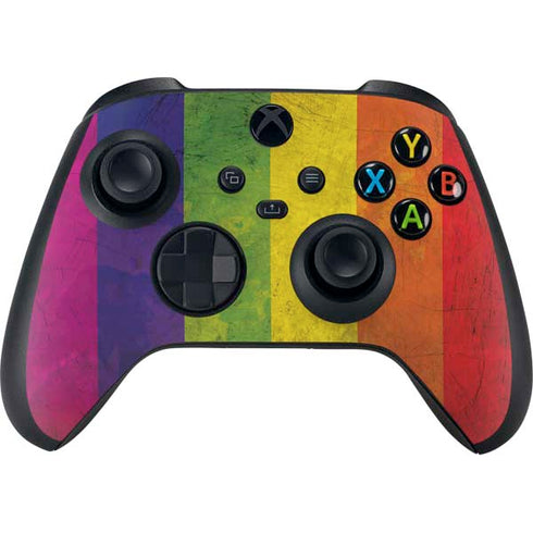 Distressed Rainbow Flag Xbox Series X Controller Skin