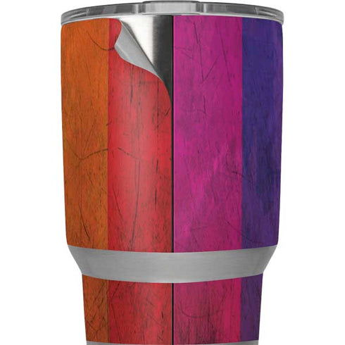 Distressed Rainbow Flag Yeti 20oz Tumbler Skin