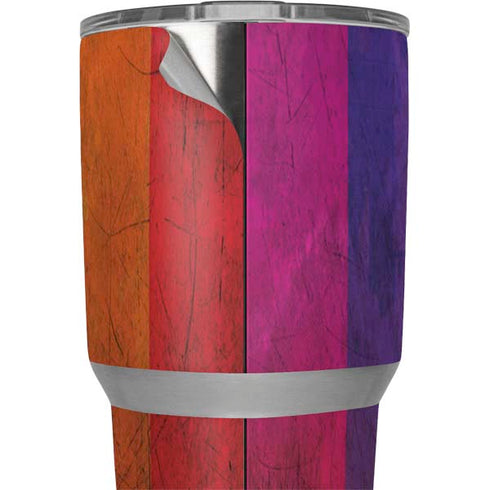 Distressed Rainbow Flag Yeti 30oz Rambler Tumbler Skin
