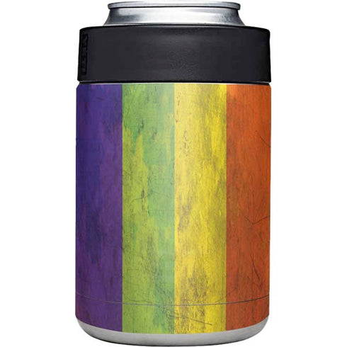Distressed Rainbow Flag Yeti Colster Can Insulator Skin