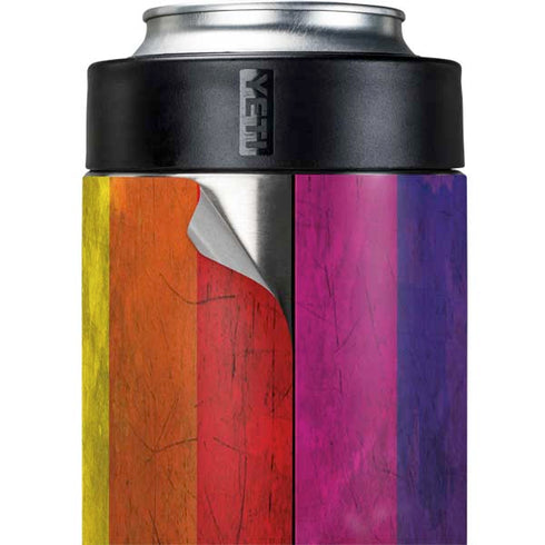 Distressed Rainbow Flag Yeti Colster Can Insulator Skin