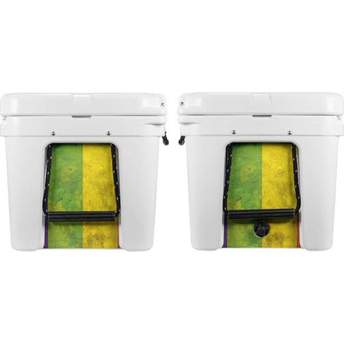 Distressed Rainbow Flag YETI Tundra 65 Hard Cooler Skin