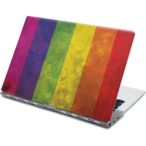 Distressed Rainbow Flag Yoga 910 2-in-1 14in Touch-Screen Skin