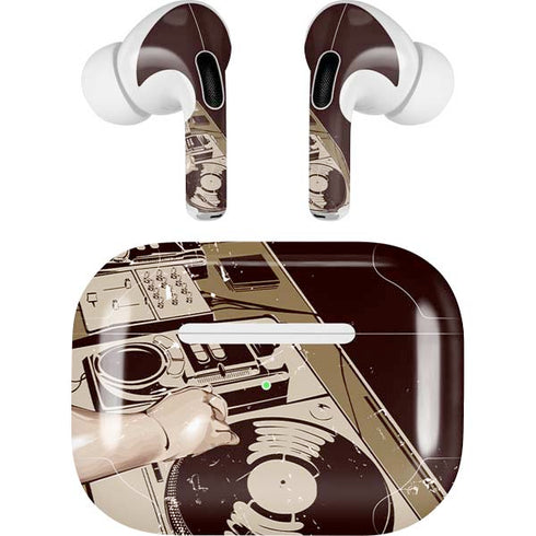 DJ Spinning AirPods Pro 2nd Gen Skin
