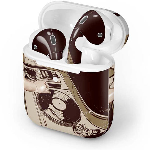DJ Spinning Apple AirPods Skin