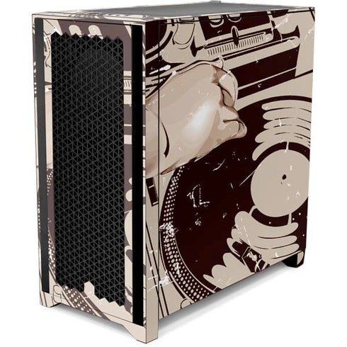 DJ Spinning Corsair 4000D Tempered Glass Mid-Tower ATX Case Skin