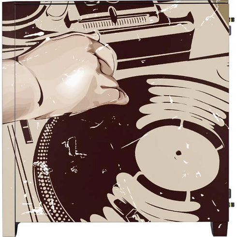 DJ Spinning Corsair 4000D Tempered Glass Mid-Tower ATX Case Skin