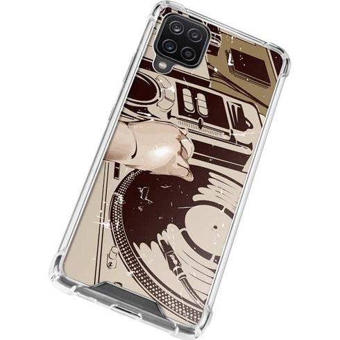 DJ Spinning Galaxy A12 Clear Case