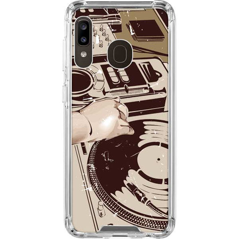 DJ Spinning Galaxy A30 Clear Case