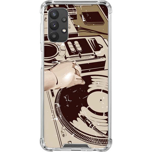 DJ Spinning Galaxy A32 5G Clear Case