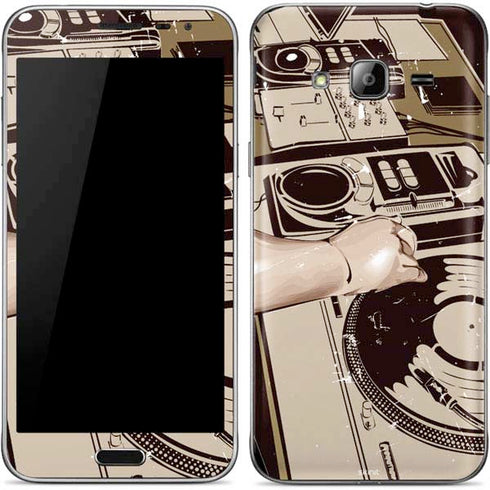 DJ Spinning Galaxy J3 Skin