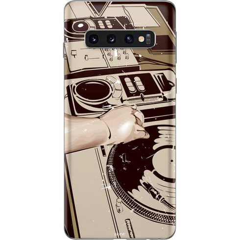 DJ Spinning Galaxy S10 Skin
