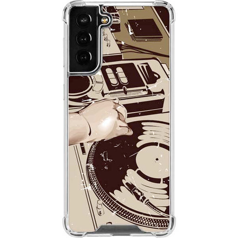 DJ Spinning Galaxy S21 FE Clear Case