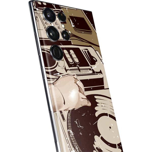 DJ Spinning Galaxy S22 Ultra Skin