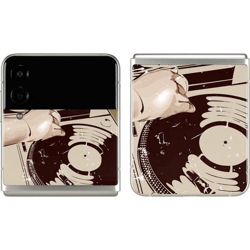DJ Spinning Galaxy Z Flip3 5G Skin