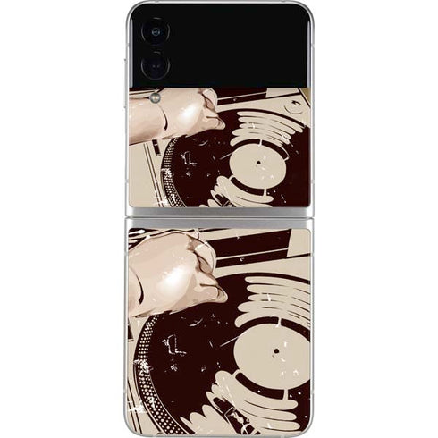 DJ Spinning Galaxy Z Flip3 5G Skin