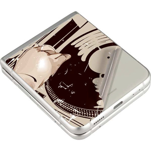 DJ Spinning Galaxy Z Flip3 5G Skin