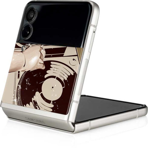 DJ Spinning Galaxy Z Flip4 5G Skin