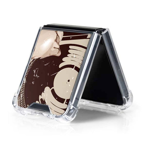 DJ Spinning Galaxy Z Flip5 5G Clear Case