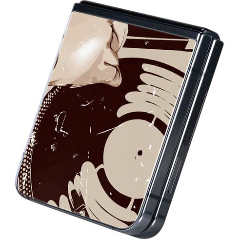 DJ Spinning Galaxy Z Flip5 5G Skin