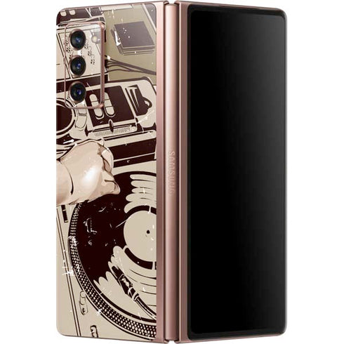DJ Spinning Galaxy Z Fold2 5G Skin