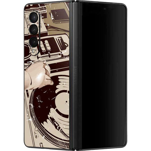 DJ Spinning Galaxy Z Fold3 5G Skin
