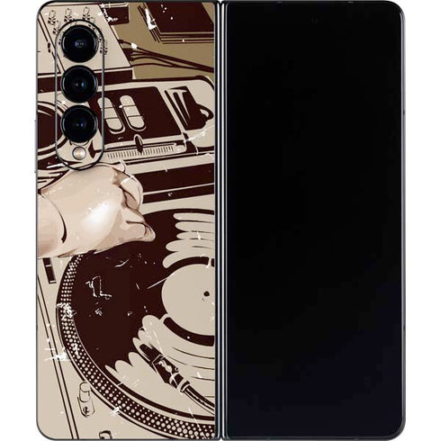 DJ Spinning Galaxy Z Fold4 5G Skin