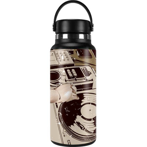 DJ Spinning Hydro Flask 32oz Wide Mouth Skin