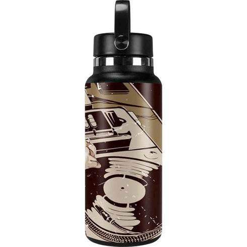 DJ Spinning Hydro Flask 32oz Wide Mouth Skin