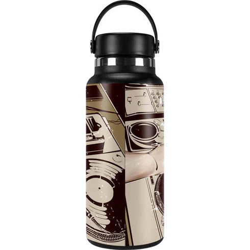 DJ Spinning Hydro Flask 32oz Wide Mouth Skin