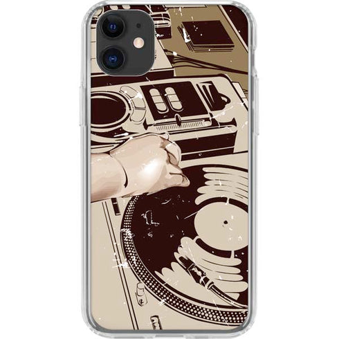DJ Spinning iPhone 11 Clear Case