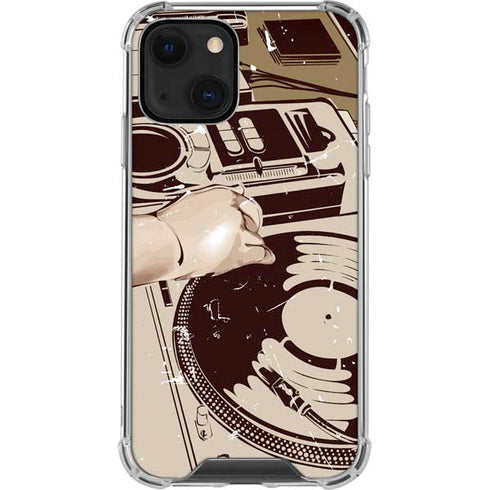 DJ Spinning iPhone 13 Mini Clear Case