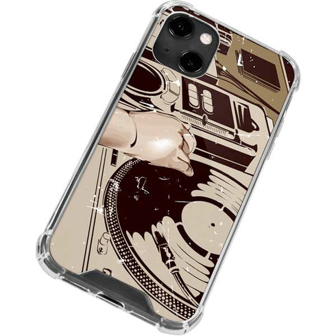 DJ Spinning iPhone 14 Clear Case