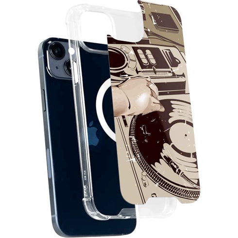 DJ Spinning iPhone 14 Plus MagSafe Case