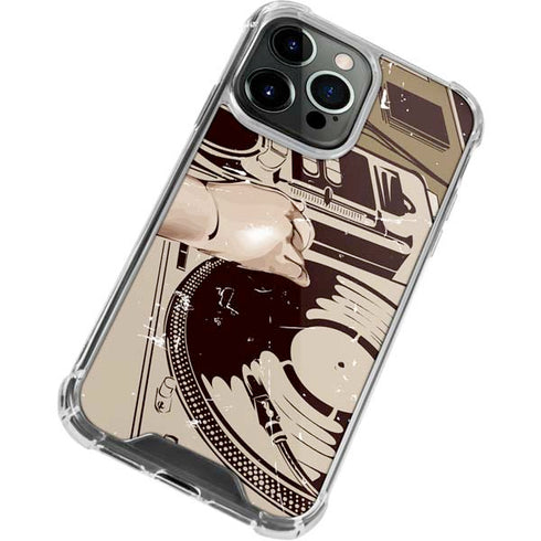 DJ Spinning iPhone 15 Pro Clear Case