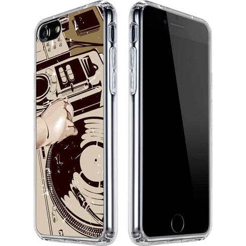 DJ Spinning iPhone SE (2nd & 3rd Gen) Clear Case