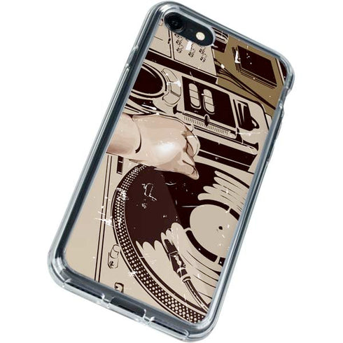 DJ Spinning iPhone SE (2nd & 3rd Gen) Clear Case