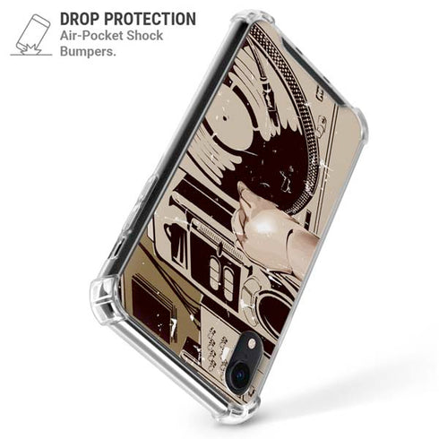 DJ Spinning iPhone XR Clear Case