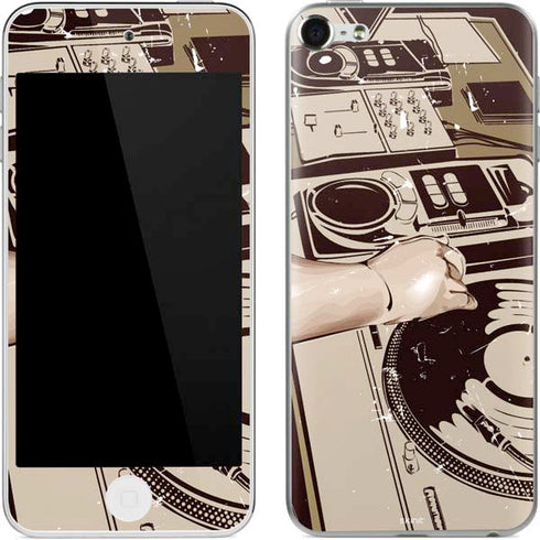 DJ Spinning Apple iPod Skin