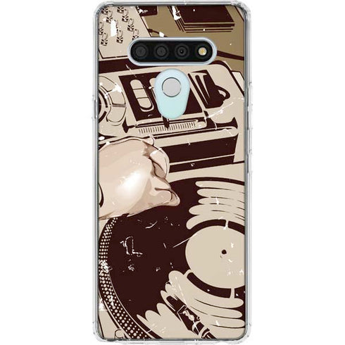 DJ Spinning LG Stylo 6 Clear Case