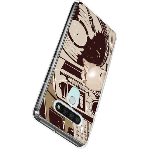 DJ Spinning LG Stylo 6 Clear Case