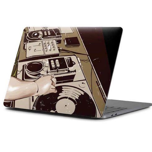 DJ Spinning Apple MacBook Pro 13-inch Skin