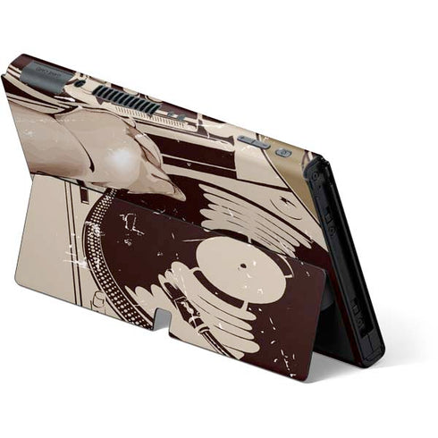 DJ Spinning Nintendo Switch OLED (2021) Skin
