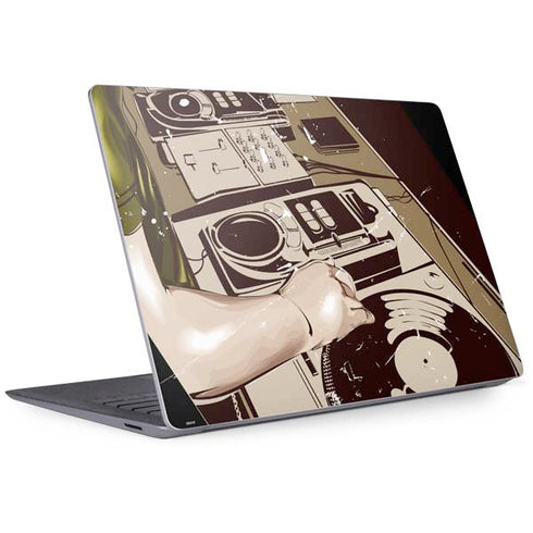 DJ Spinning Surface Laptop 3 13.5in Skin