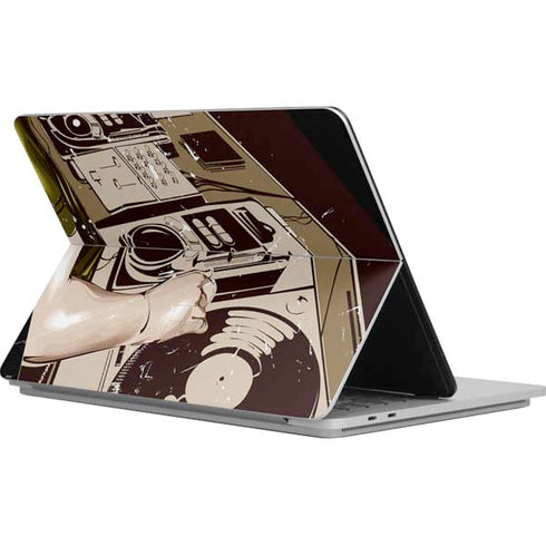 DJ Spinning Surface Laptop Studio Skin