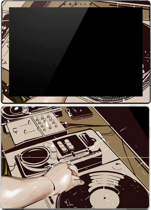 DJ Spinning Surface Pro (2017) Skin