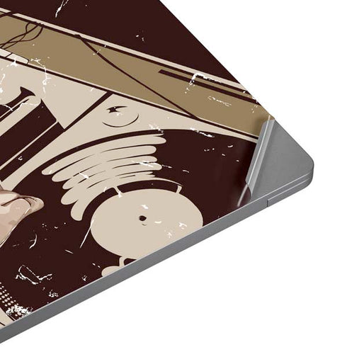 DJ Spinning Universal Laptop 11in (8.8 x 6.2in) Skin